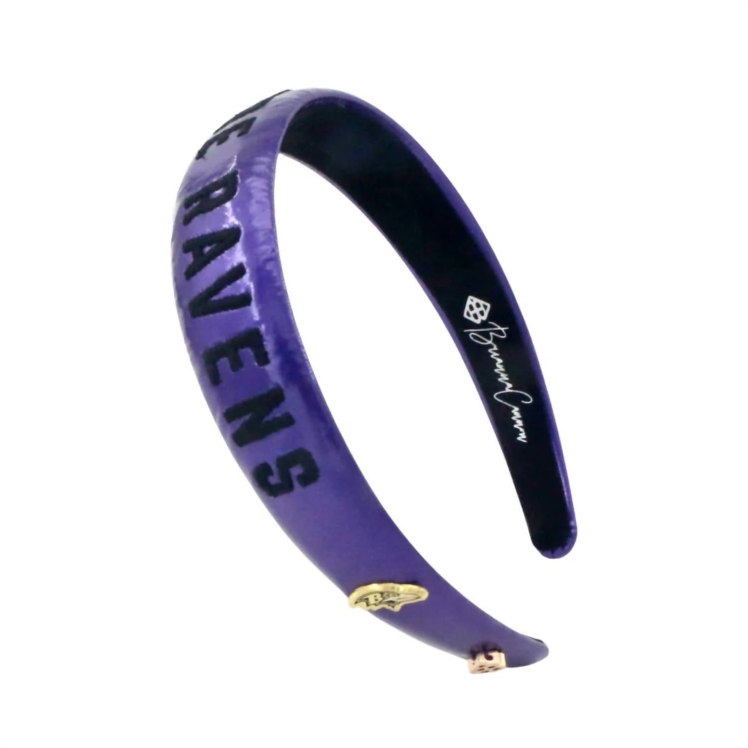 Brianna Cannon - Women's Baltimore Ravens Thin Embroidered Headband - accessories - hair - accessories - purple