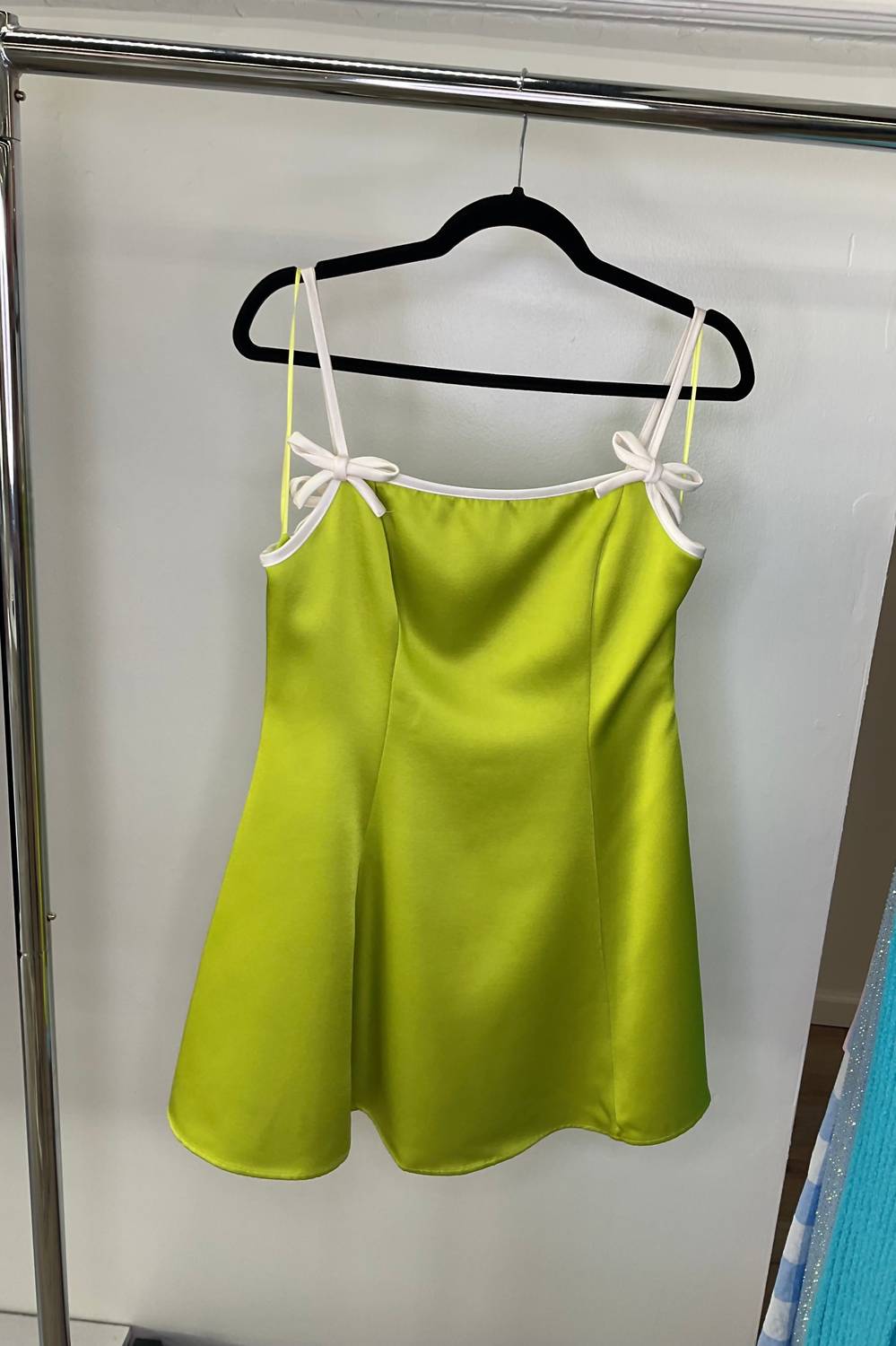 B.Right - Bow Detail Mini Dress - clothing - dresses - green