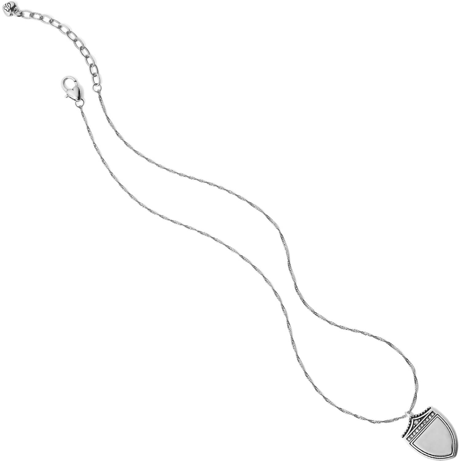 Brighton - Women's Medaille Shield Necklace - jewelry - necklaces - silver