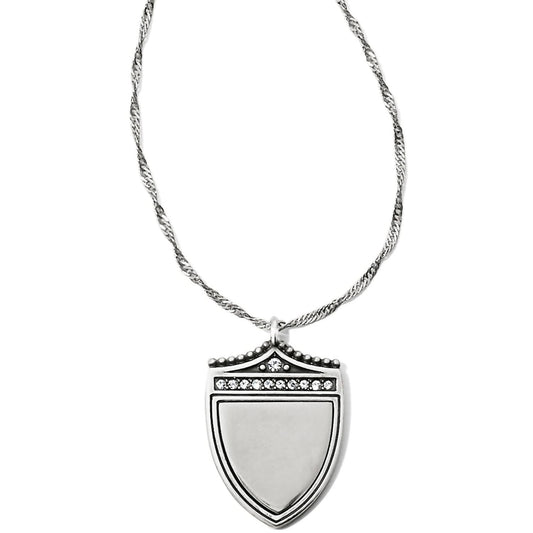 Brighton - Women's Medaille Shield Necklace - jewelry - necklaces - silver