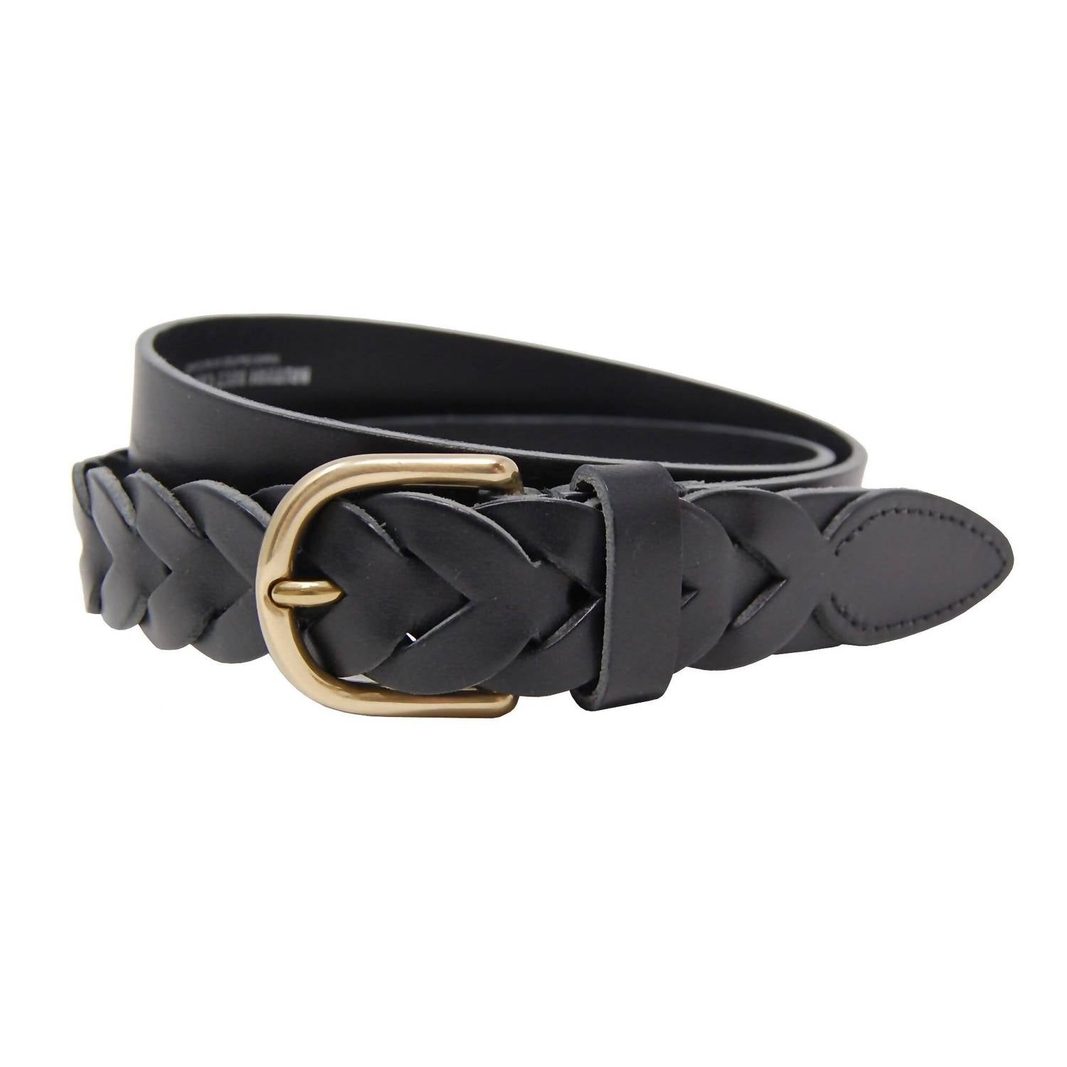 British Belt Co. - Women's Briony Grain Leather Belt - accessories - belts - black