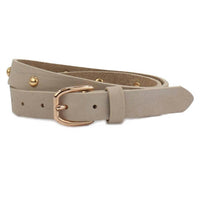 British Belt Co. - Women's Nubuck Studded Belt - accessories - belts - brown