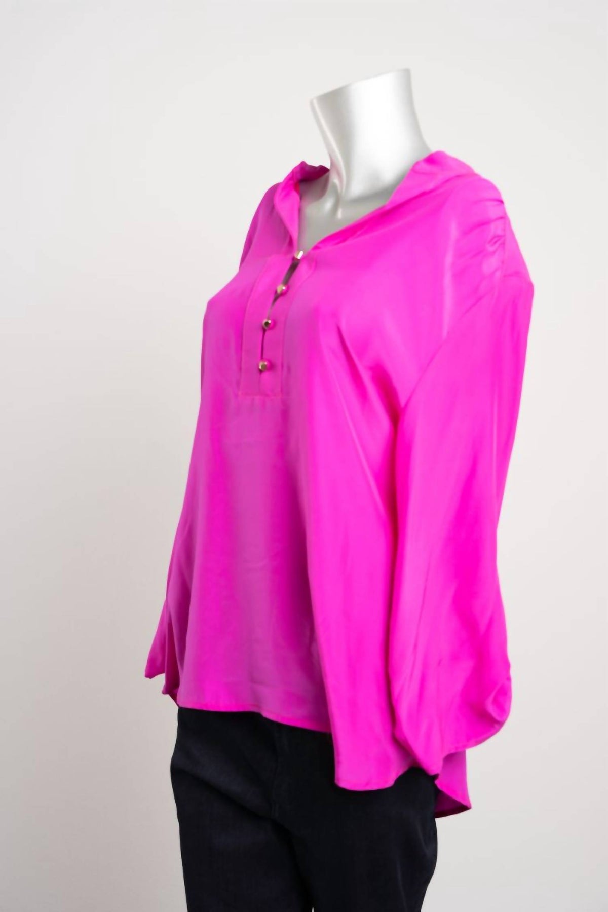 Britt Ryan - Women's Button-Down Placket Silk Blouse