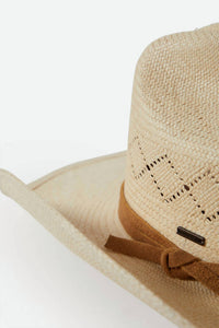 Brixton - Unisex Laredo Panama Straw Cowboy Hat