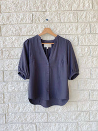 Brochu Walker - Button - down Blouson - sleeve Blouse - blouses - clothing - grey