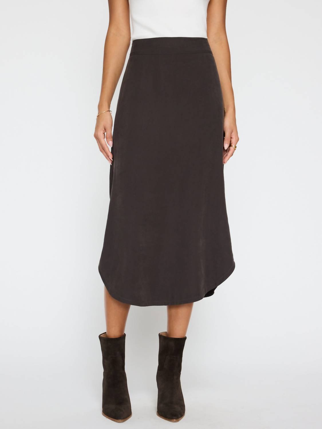 Brochu Walker - CABAS SKIRT - brown - clothing - knee - length - skirts