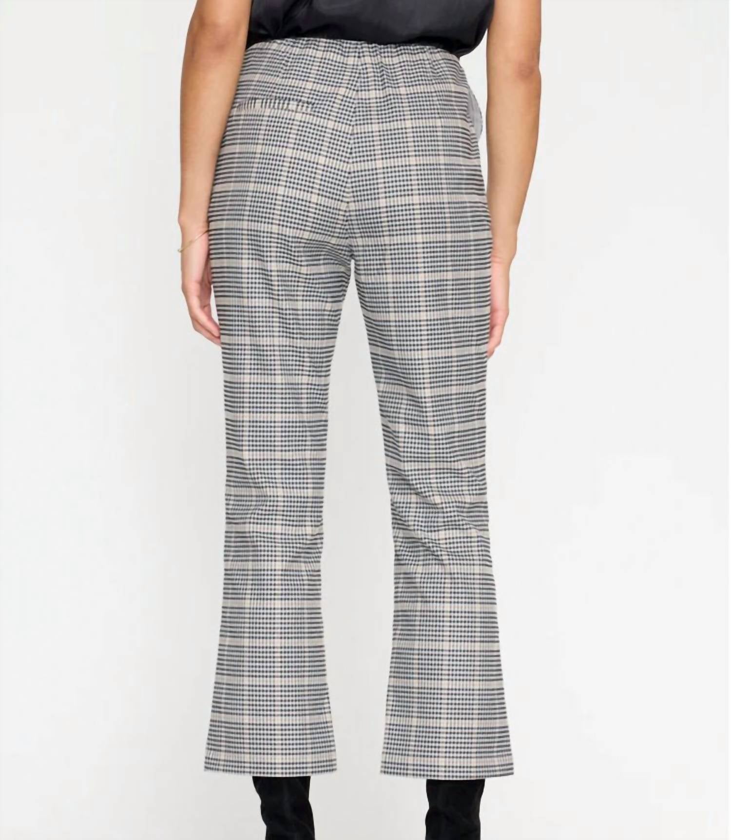 Brochu Walker - Elias Pant Glen Plaid - ankle - black - clothing
