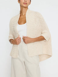 Brochu Walker - Fida Shrug - beige - clothing - cotton