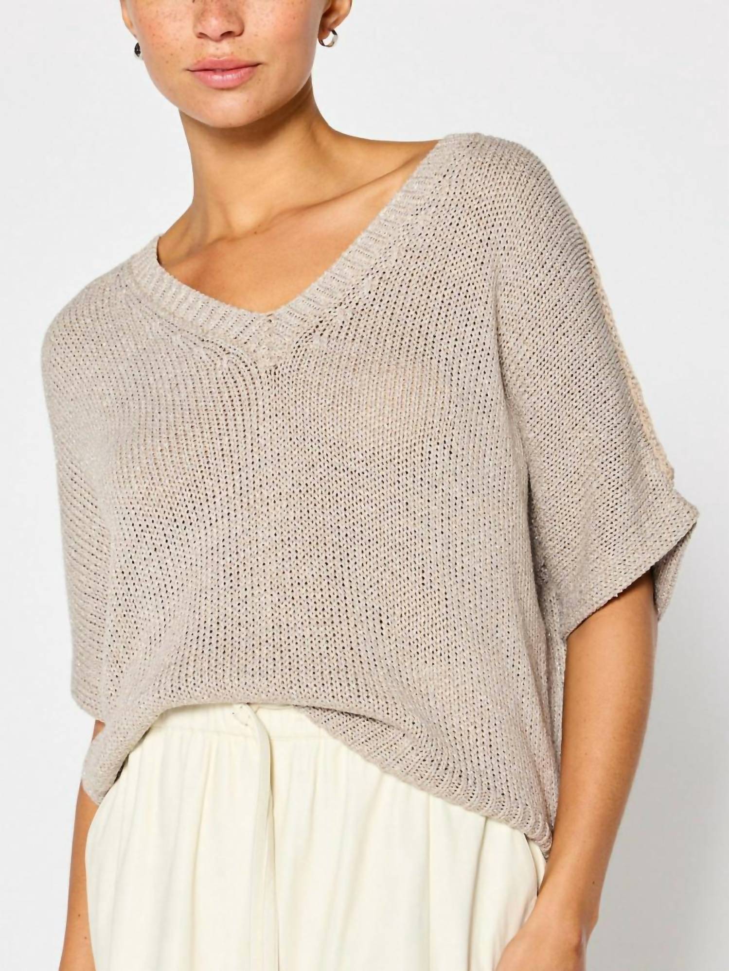 Brochu Walker - MOONSTONE GAIA TEE - beige - clothing - shirts