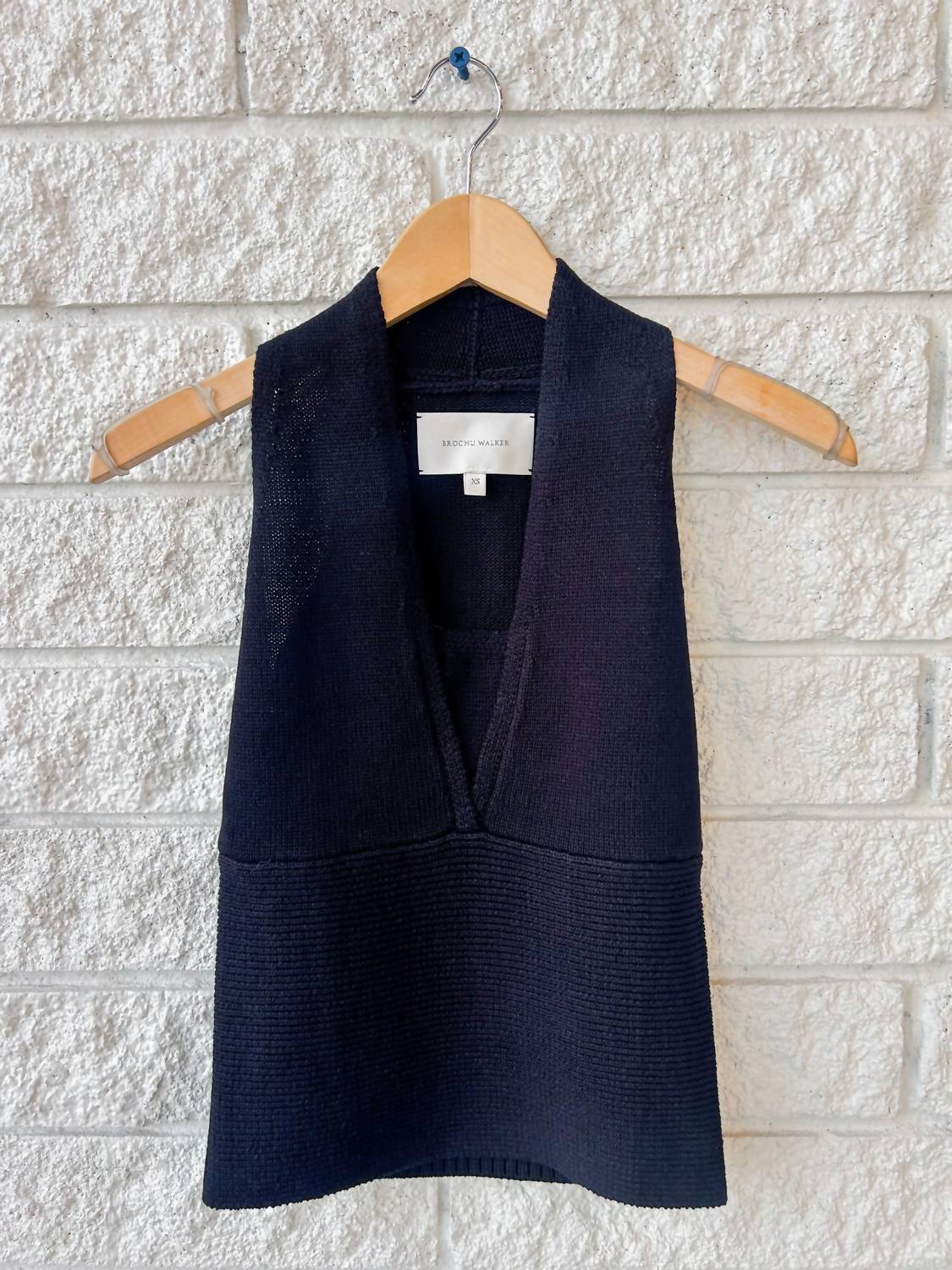 Brochu Walker - Ramona Halter Top - black - clothing - cotton