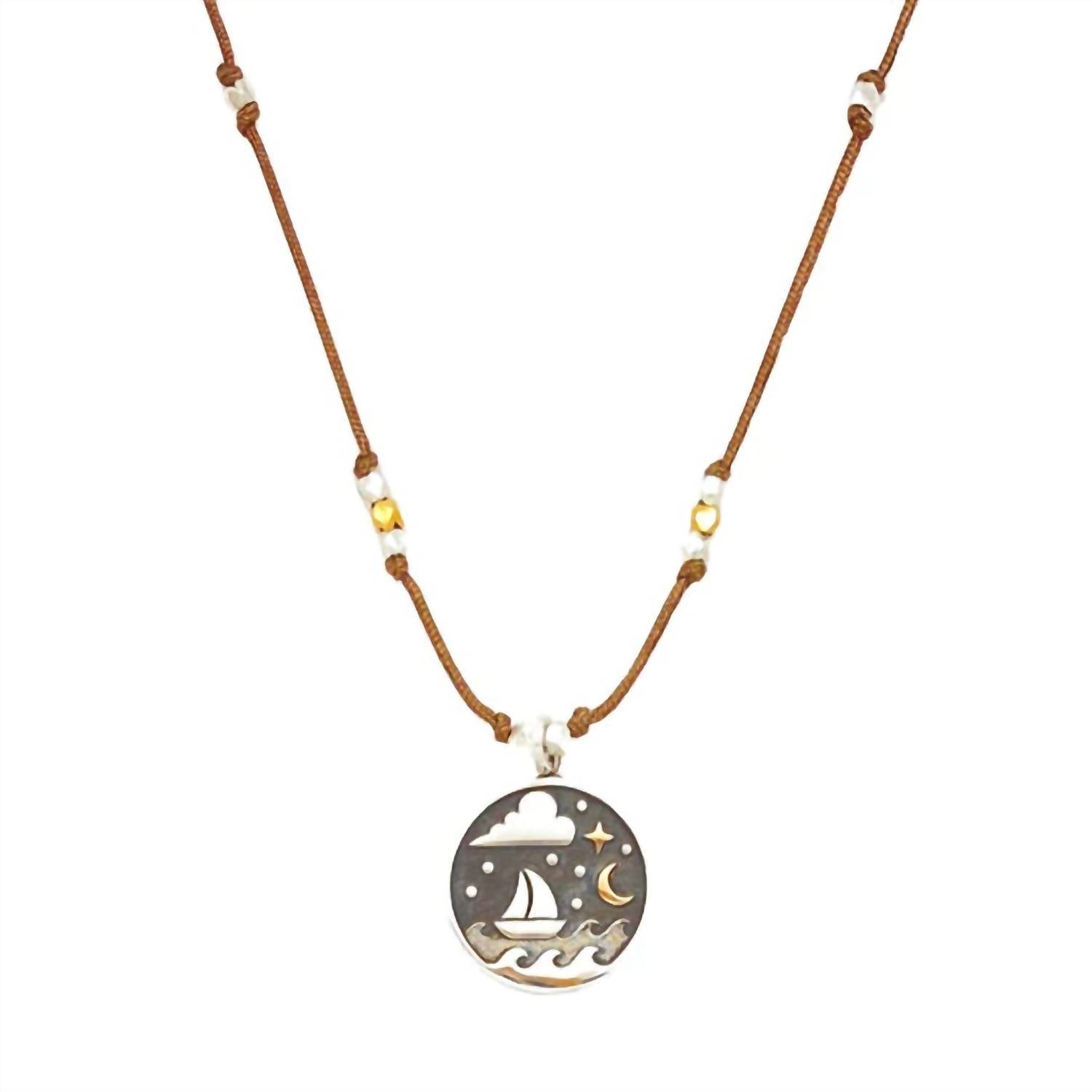 Bronwen Jewelry - Voyager Landscape Necklace - brown - jewelry - necklaces