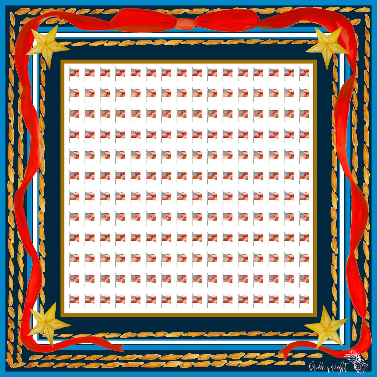 Brooke Wright - Women's America, America Scarf