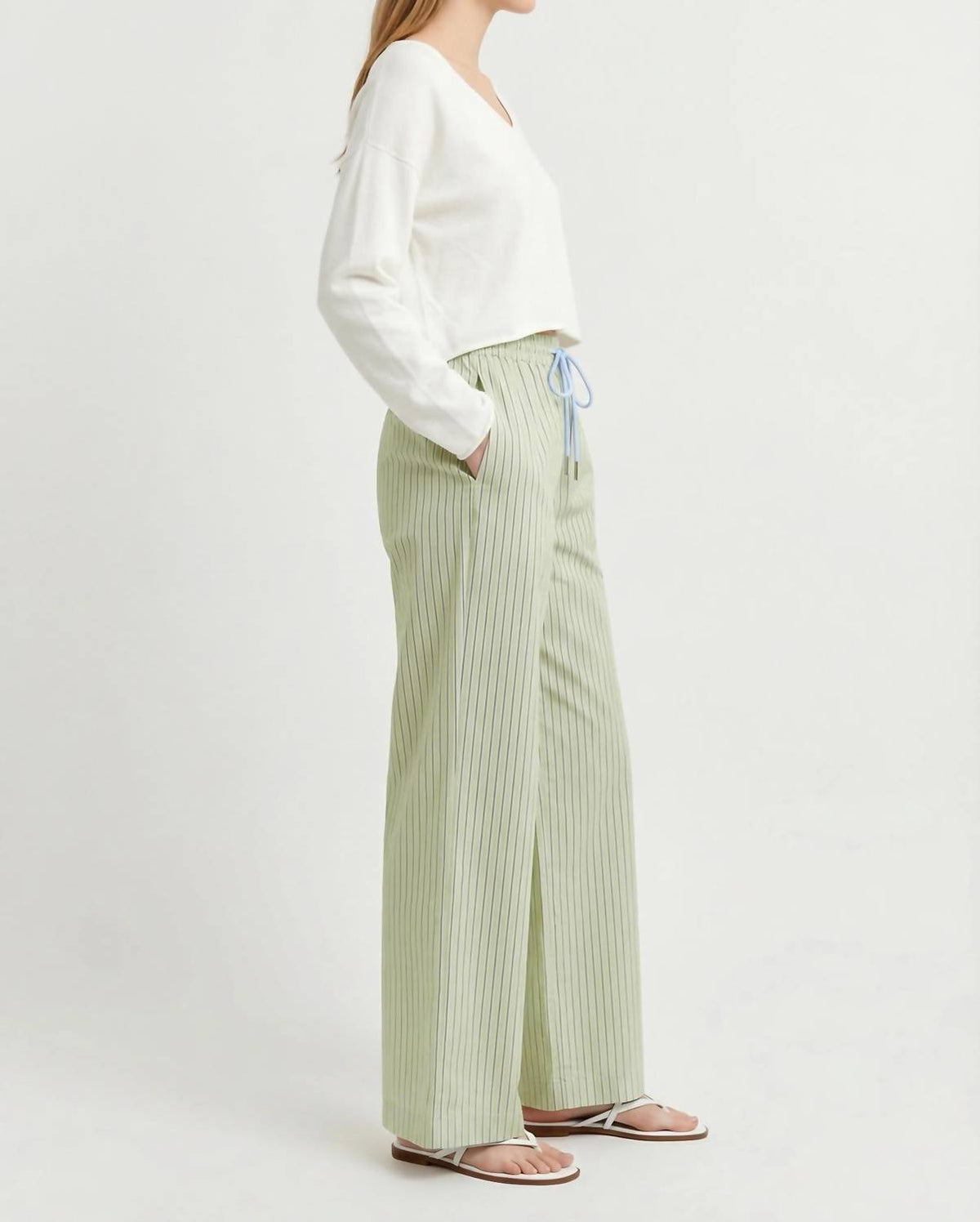 Brooklyn Karma - Maui Mist Stripe Pant