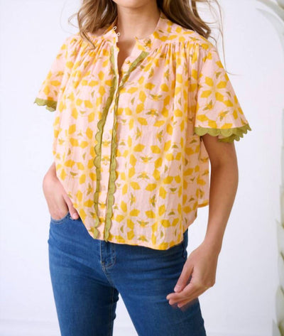 Brooks Avenue - Parham Button Front Blouse