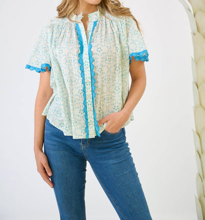 Brooks Avenue - Parham Button Front Blouse