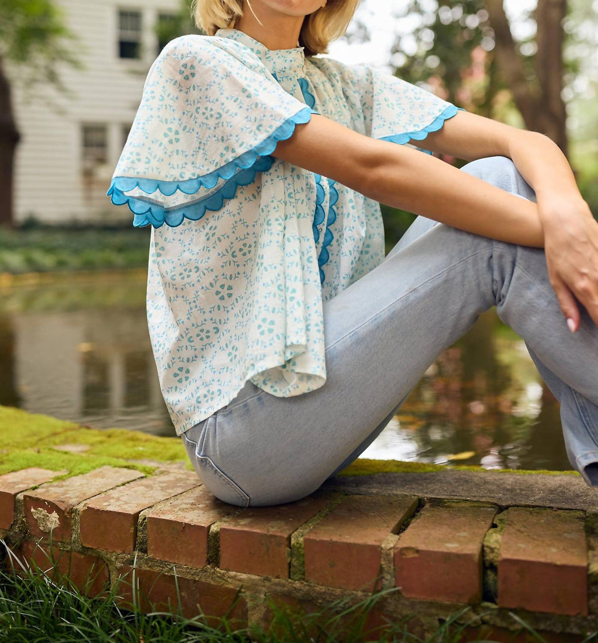 Brooks Avenue - Parham Button Front Blouse