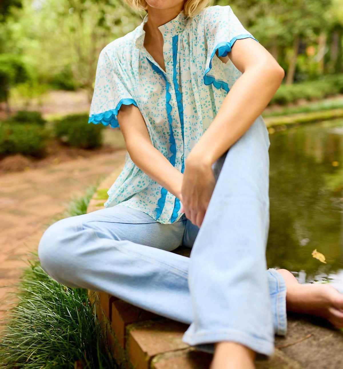 Brooks Avenue - Parham Button Front Blouse