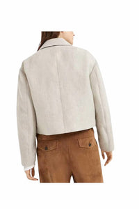 Brunello Cucinelli - Cropped Linen Blazer Jacket