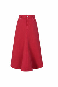 Brunello Cucinelli - Five-pocket Midi Denim Skirt