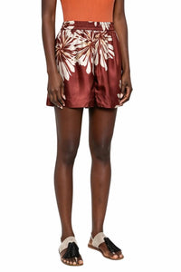 Brunello Cucinelli - Floral Print Silk Short
