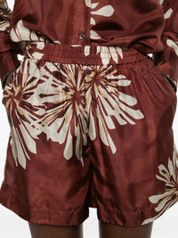 Brunello Cucinelli - Floral Print Silk Short