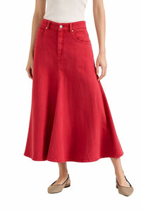 Brunello Cucinelli - High-waisted A-line Midi Skirt