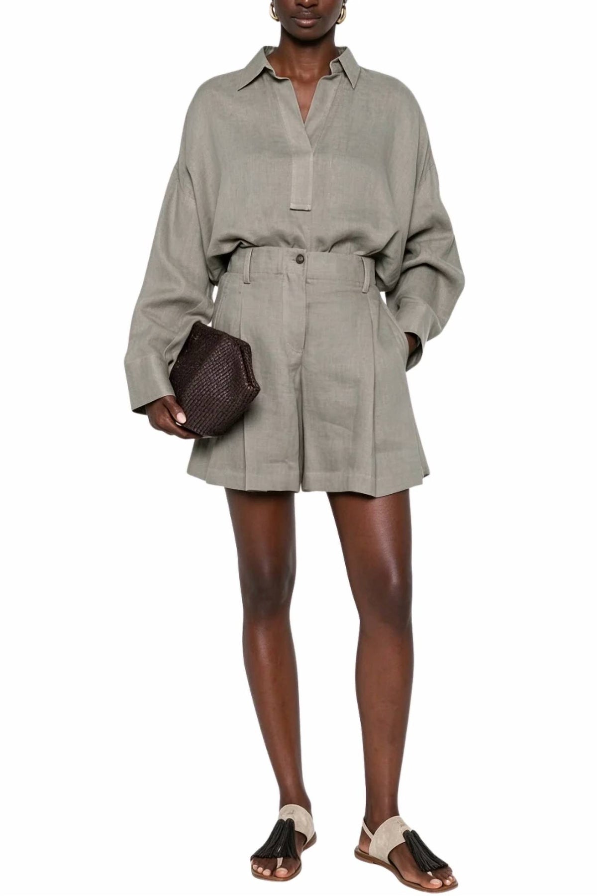 Brunello Cucinelli - Linen Bermuda Short