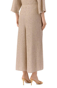 Brunello Cucinelli - Metallic Effect Wide Leg Palazzo Pant