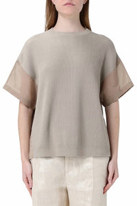Brunello Cucinelli - Panelled Ribbed T-shirt