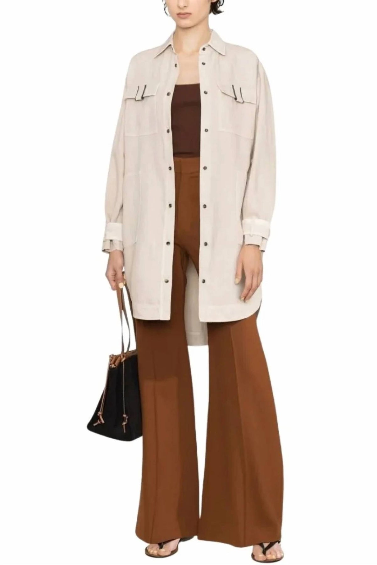 Brunello Cucinelli - Patch Pocket Long Sleeve Shirt