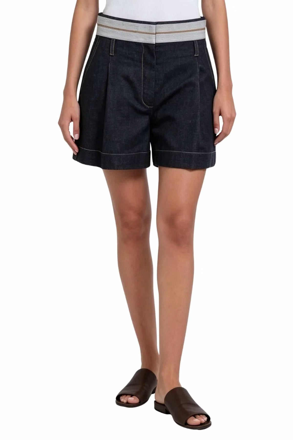 Brunello Cucinelli - Pleated Denim Short