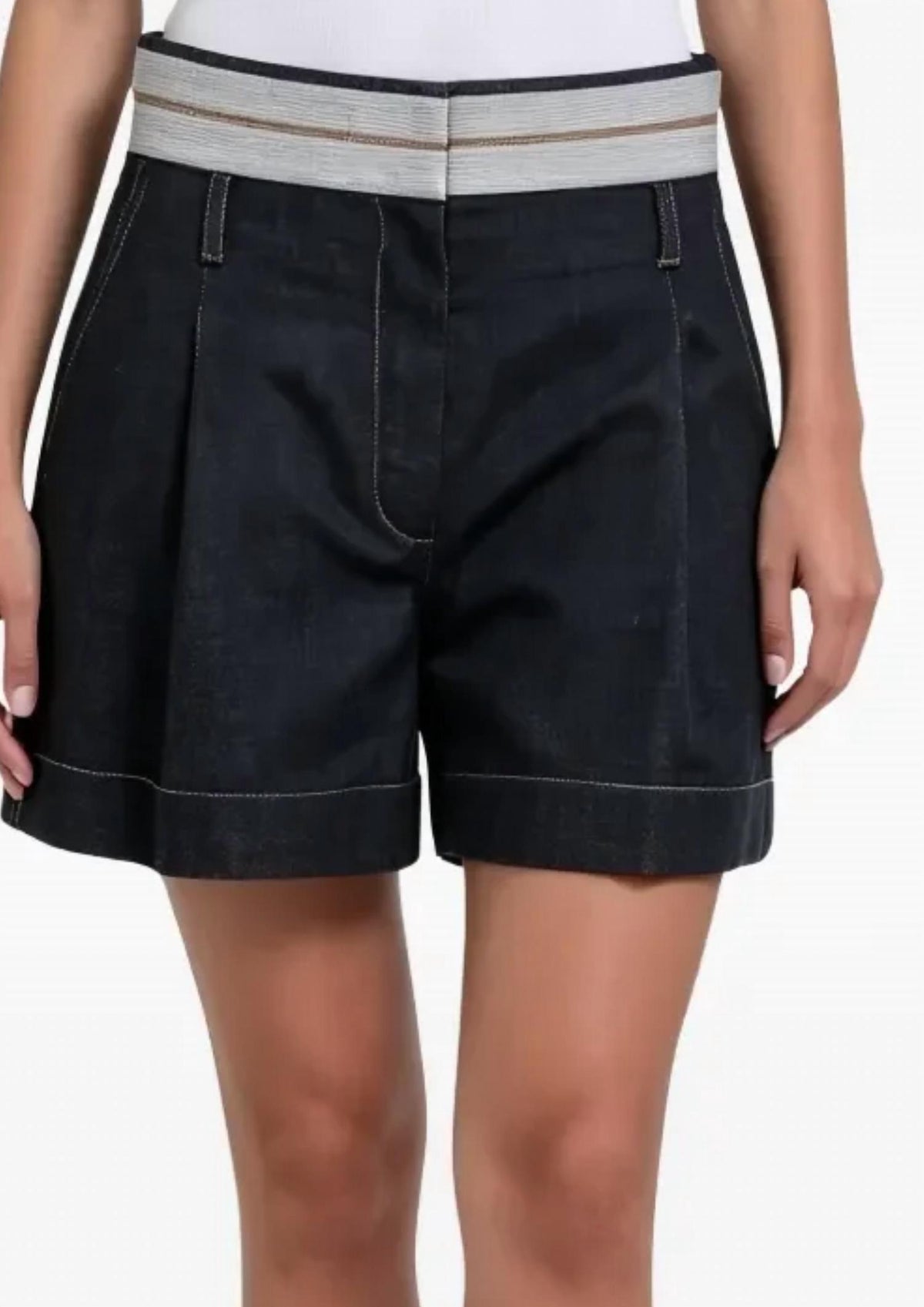 Brunello Cucinelli - Pleated Denim Short