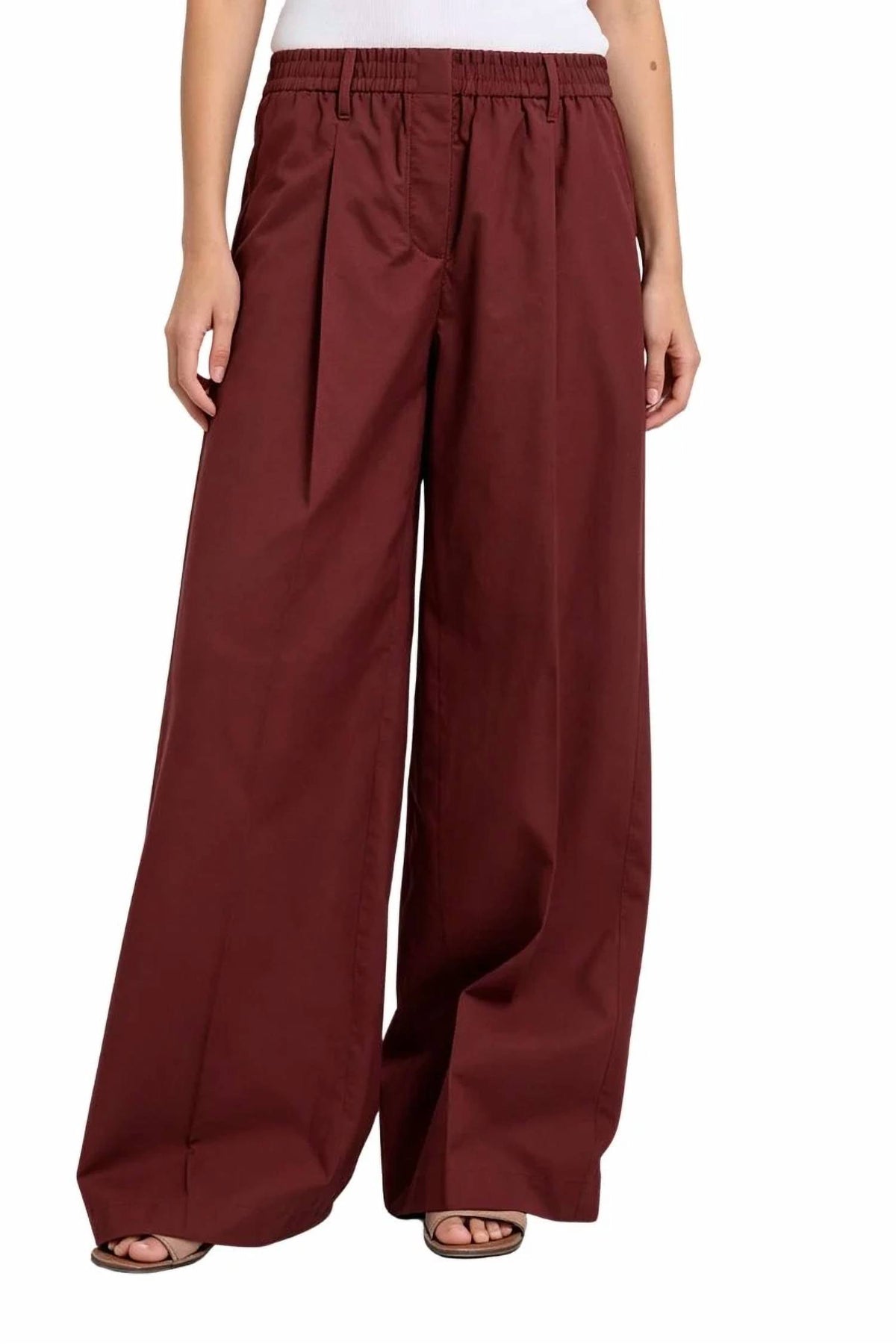 Brunello Cucinelli - Pleated Wide Leg Pant