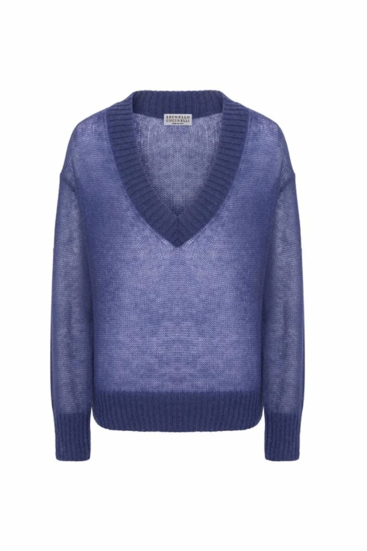 Brunello Cucinelli - Ribbed V-neck Sweater