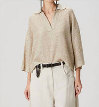 Brunello Cucinelli - Sequin Linen Knit Sweater