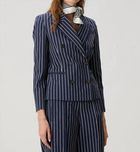 Brunello Cucinelli - Striped Double-breasted Jacket