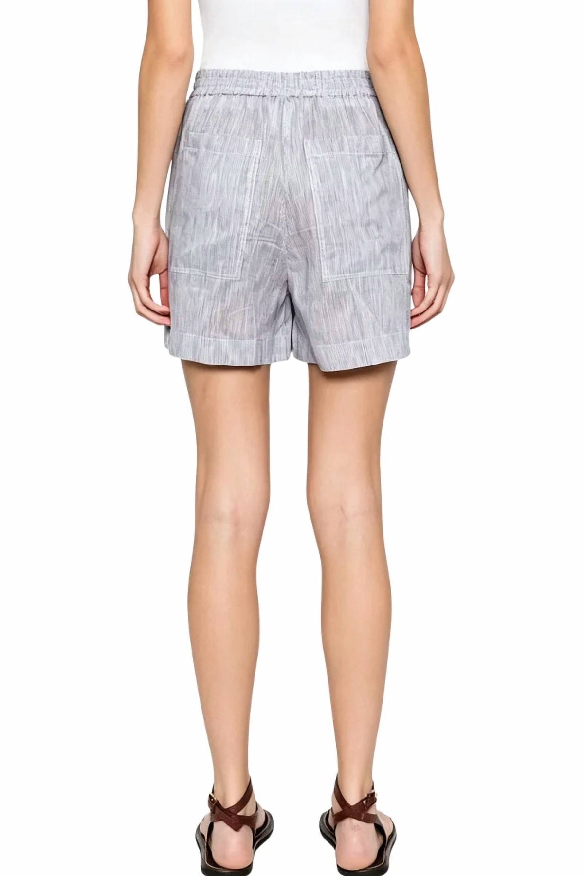 Brunello Cucinelli - Striped Elasticated Short