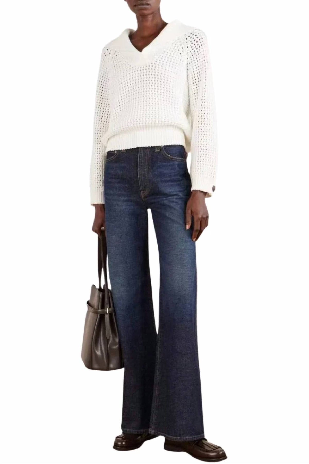 Brunello Cucinelli - Textured Long Sleeve Sweater