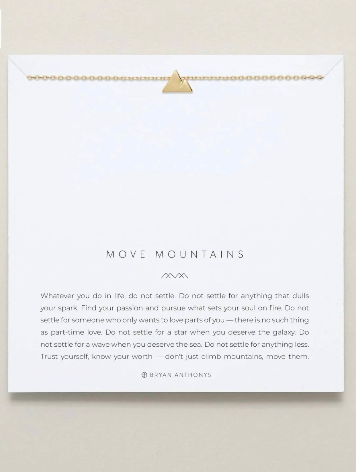 Bryan Anthonys - Move Mountains Necklace