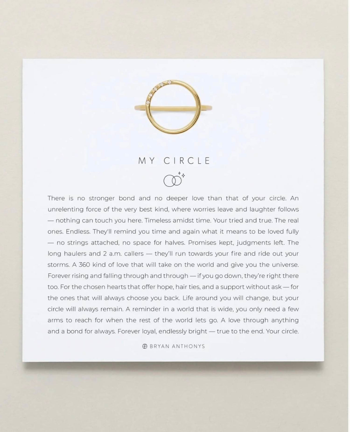 Bryan Anthonys - My Circle Ring
