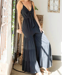 Bucketlist - Brinley Tie Front Jumpsuit
