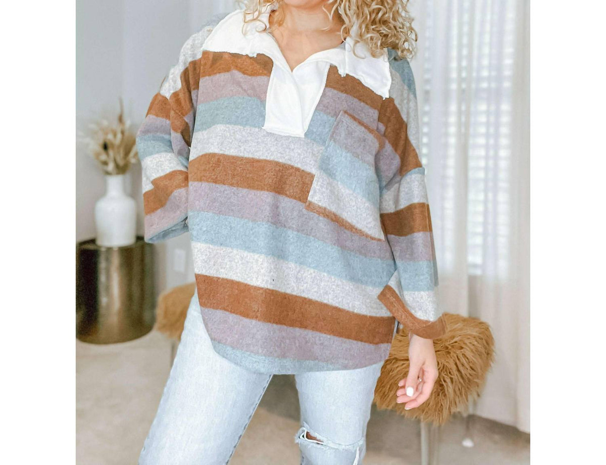 Bucketlist - Francesca Collared Pullover Sweater