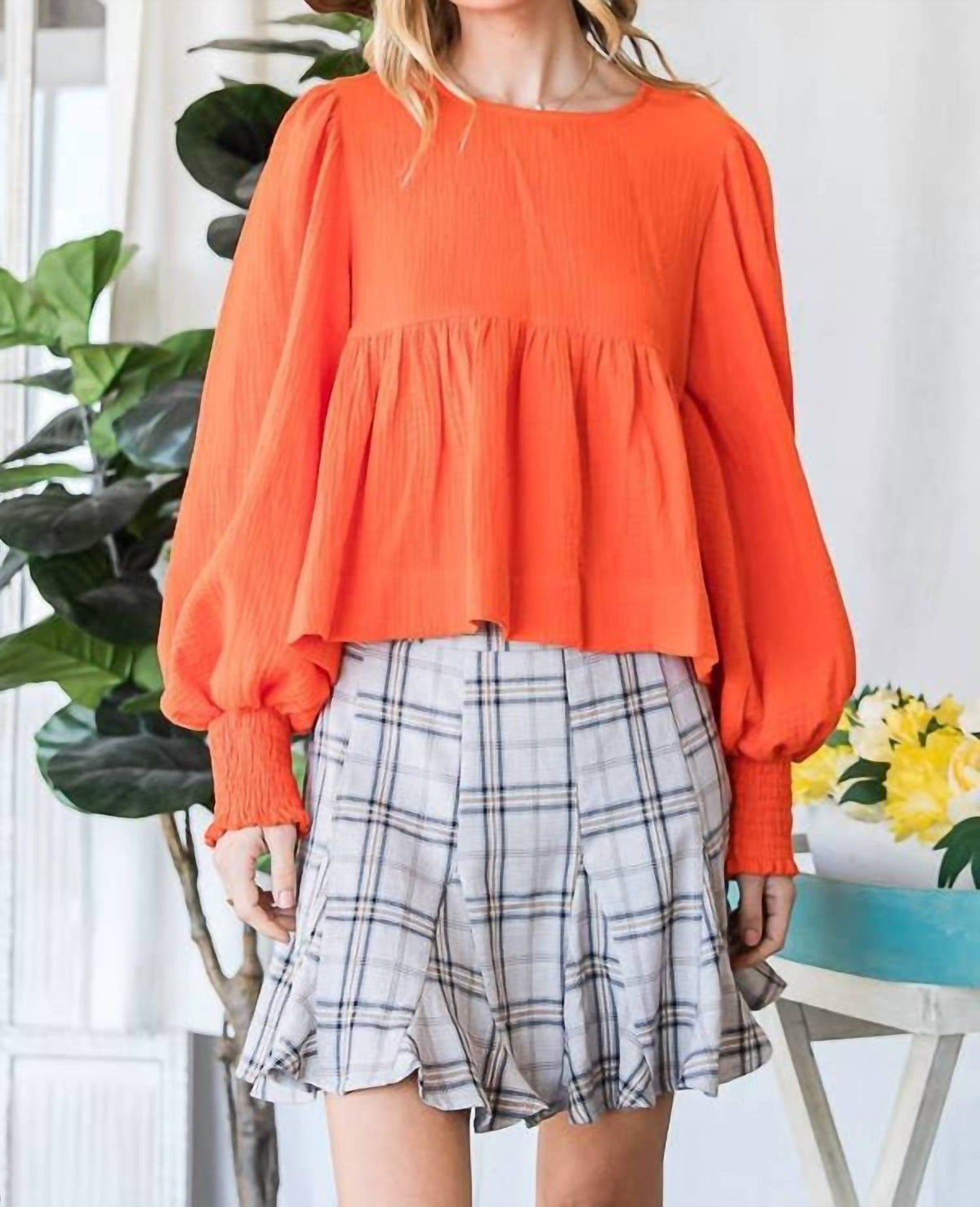 Bucketlist - Logan Checkered Flared Mini Skirt
