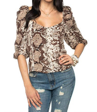 Snake Crop Top
