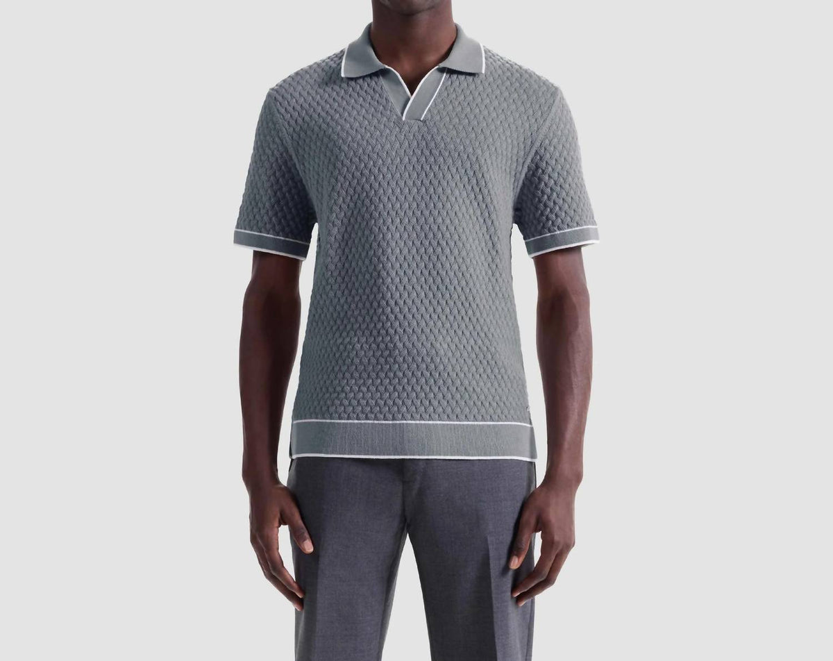 Bugatchi Uomo - Diamond Cable Polo Sweater