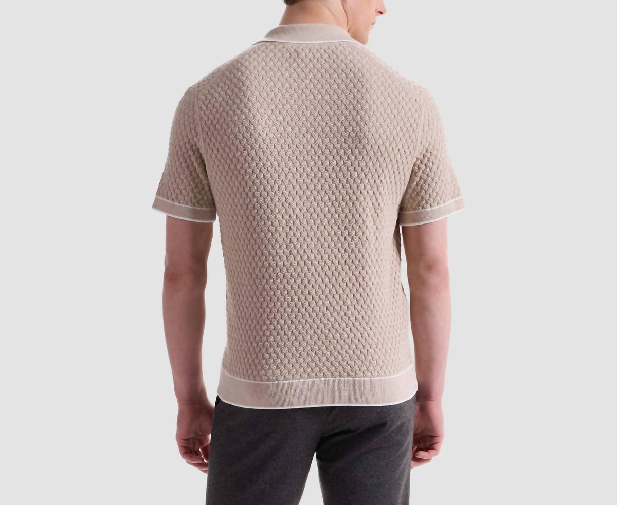 Bugatchi Uomo - Diamond Cable Polo Sweater