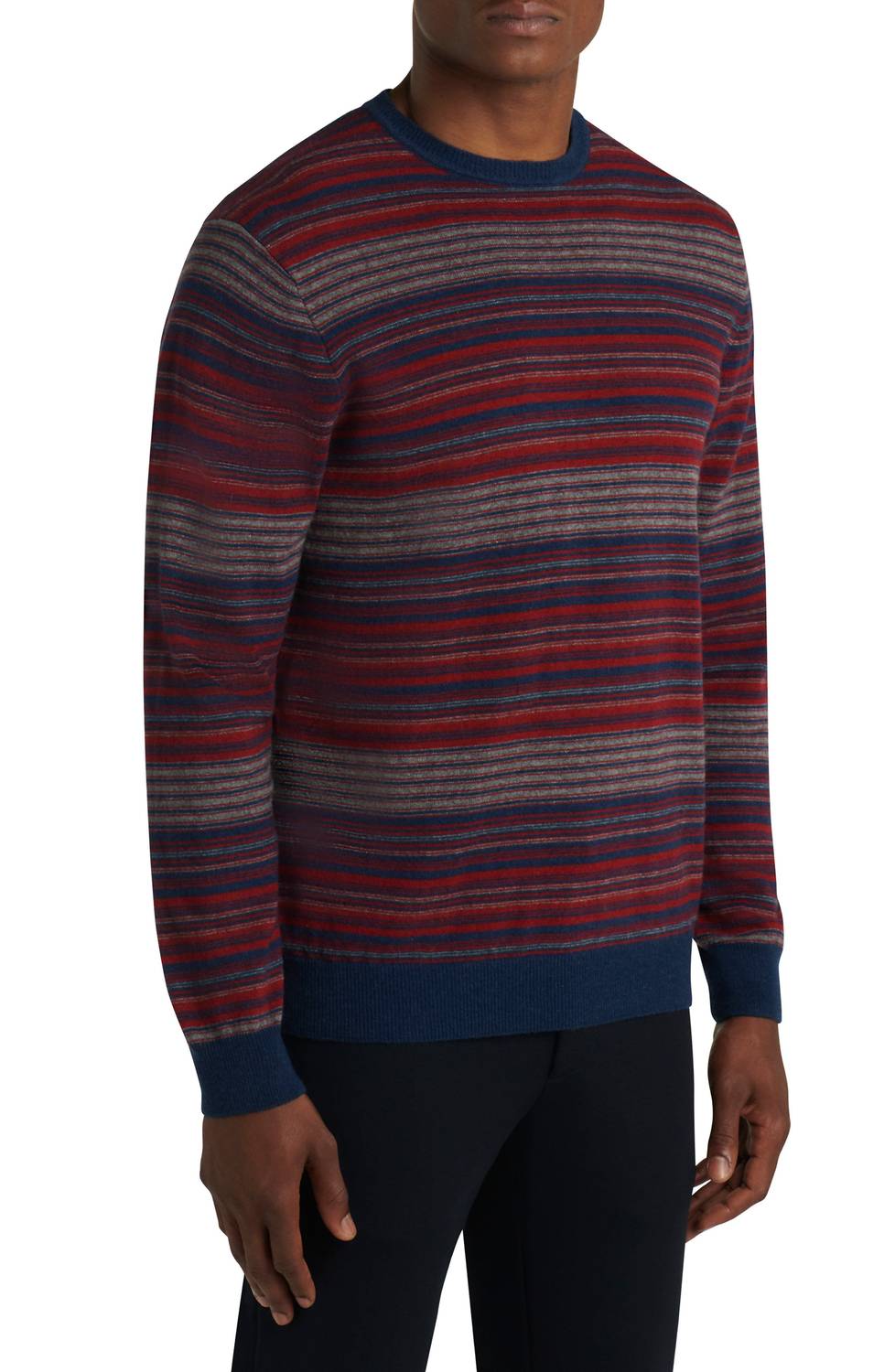 Bugatchi Uomo - Long Sleeve Striped Sweater