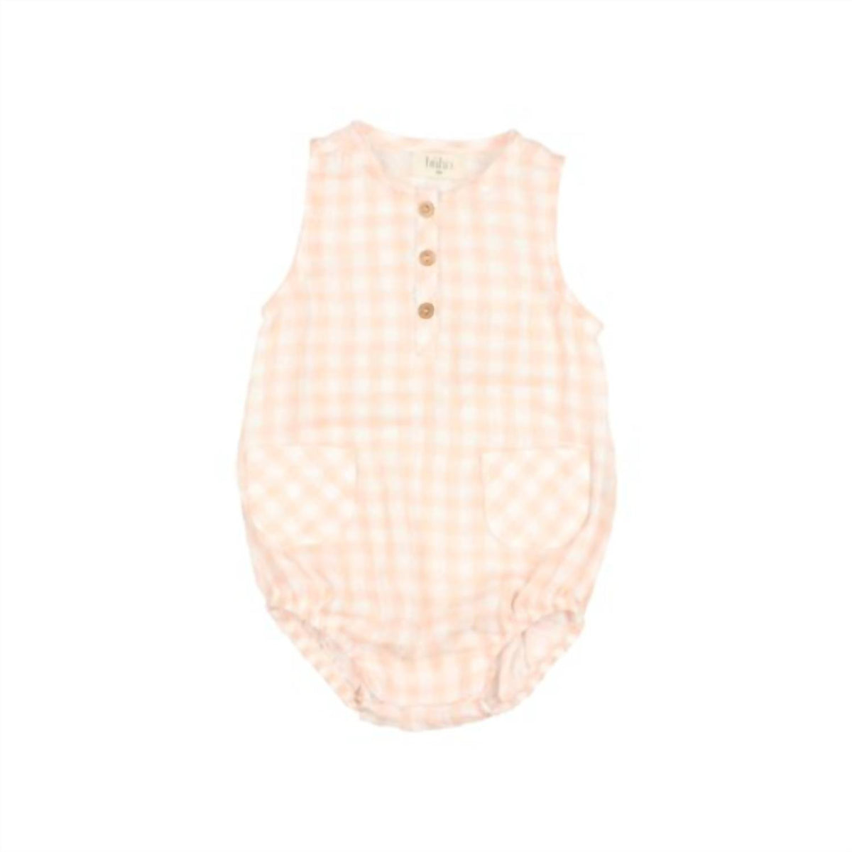 Búho - Gingham Snap Romper