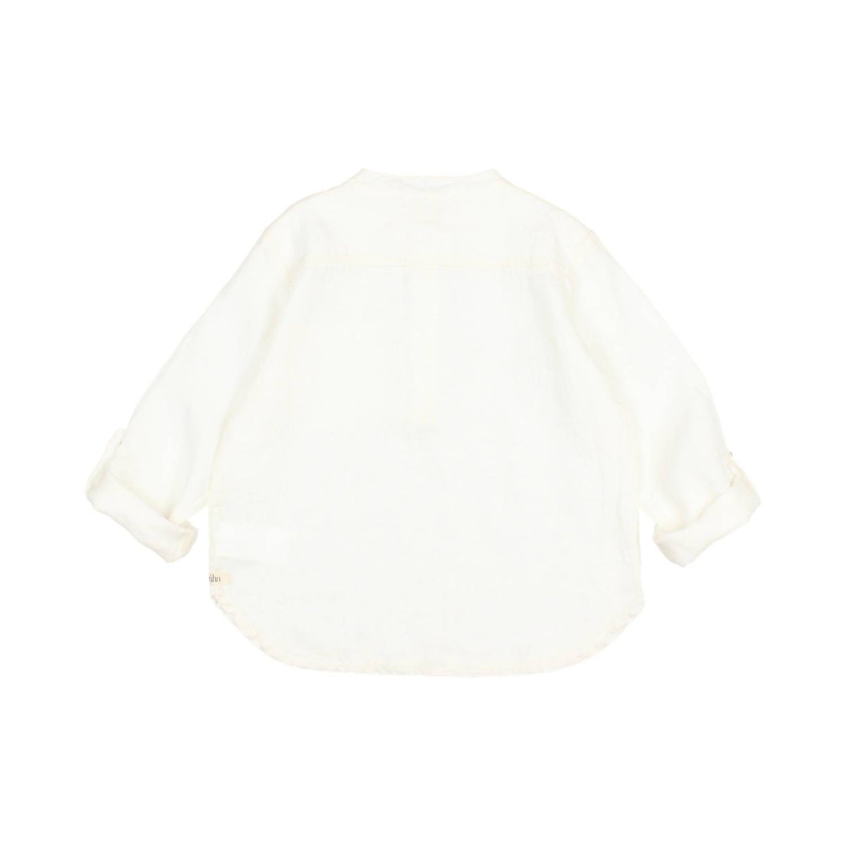 Búho - Kid's Ecru Linen Kurta Shirt