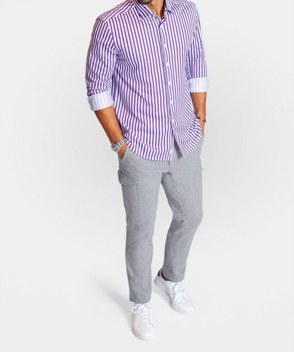 Buki - The Go Big Stripe Long Sleeve Tech Shirt